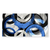 Blue Swirls Canvas Art Clock Canvas