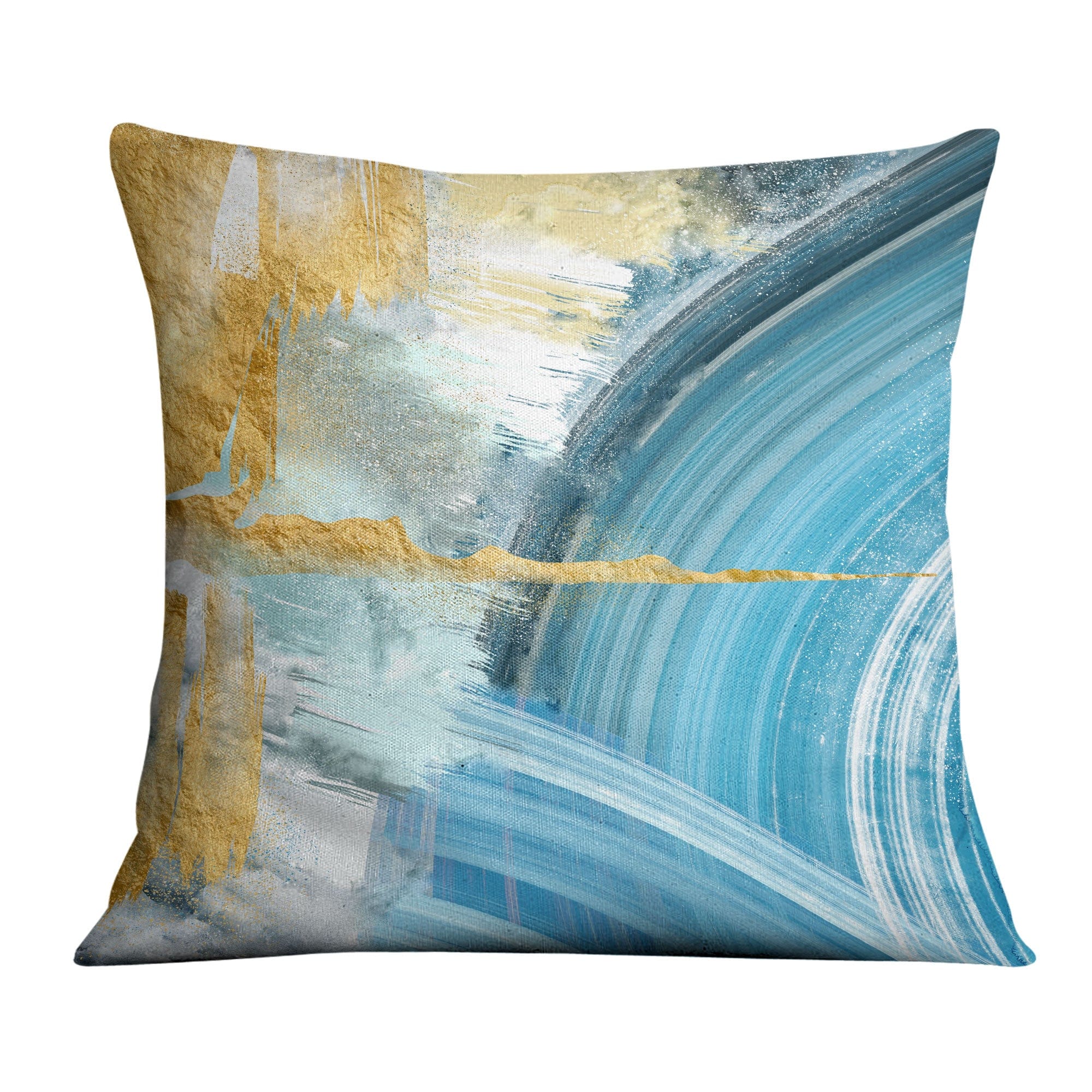 Blue Yellow Abstract B Cushion product thumbnail