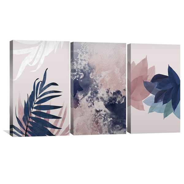Blush Water Canvas Art Set of 3 / 40 x 50cm / No Board - Canvas Print Only Clock Canvas