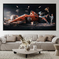 Bonding Canvas Art 50 x 25cm / Unframed Canvas Print Clock Canvas