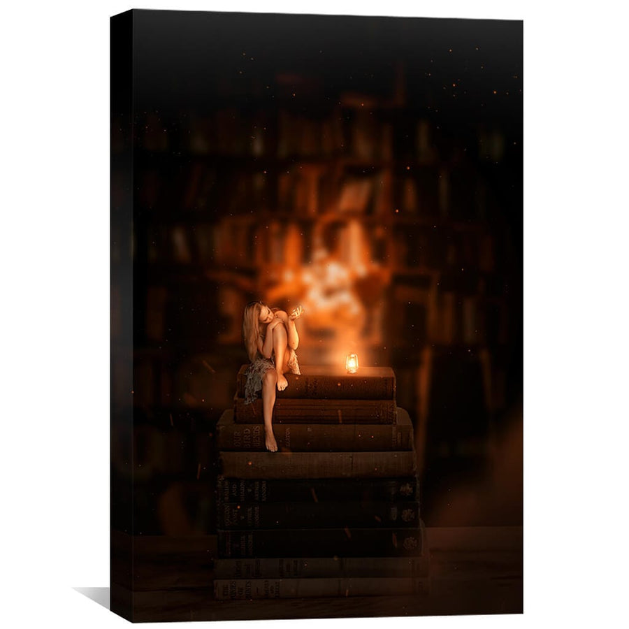 Book Canvas Art 30 x 45cm / Unframed Canvas Print Clock Canvas