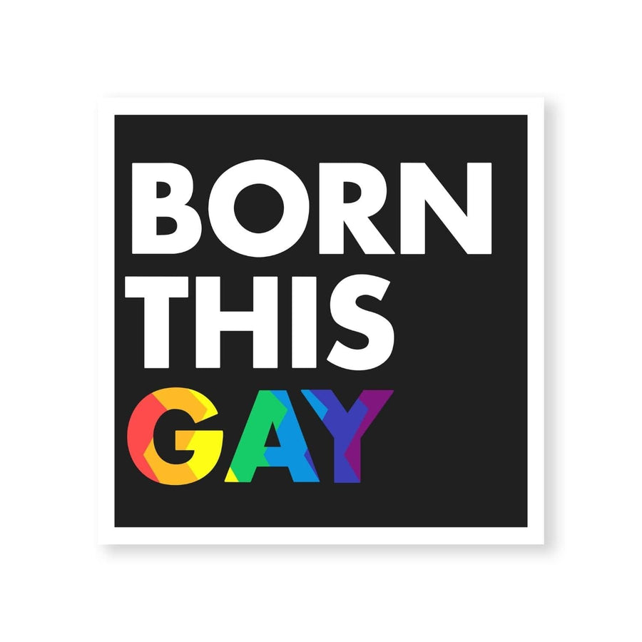 Born this Gay Canvas Art Clock Canvas