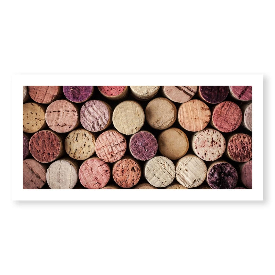 Bottled Corks Print Art Clock Canvas