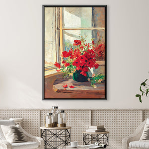 Bouquet of Poppies Canvas Art 30 x 45cm / Unframed Canvas Print Clock Canvas