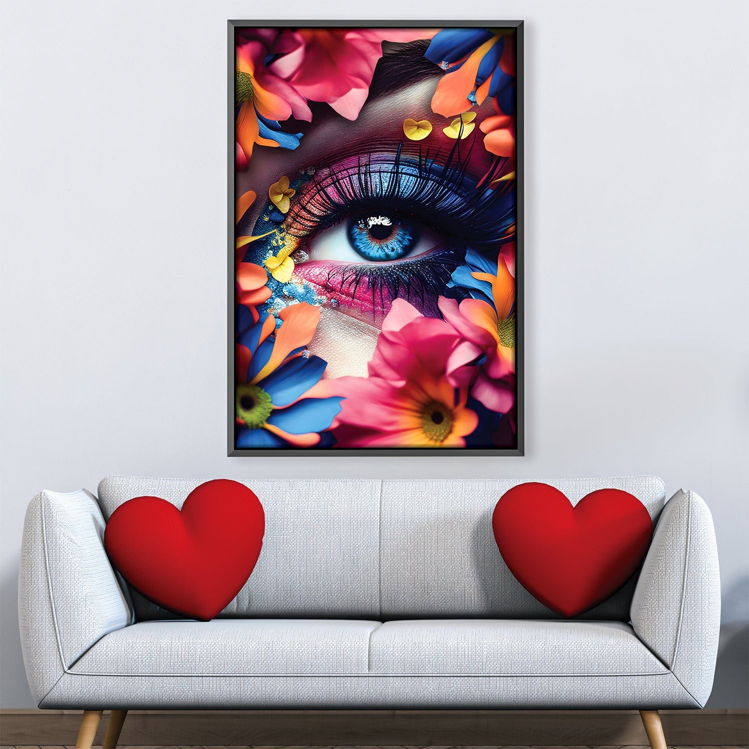 Bouquet Vision Canvas Art Clock Canvas