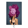 Bouquet Woman Canvas Art C / 40 x 60cm / Unframed Canvas Print Clock Canvas