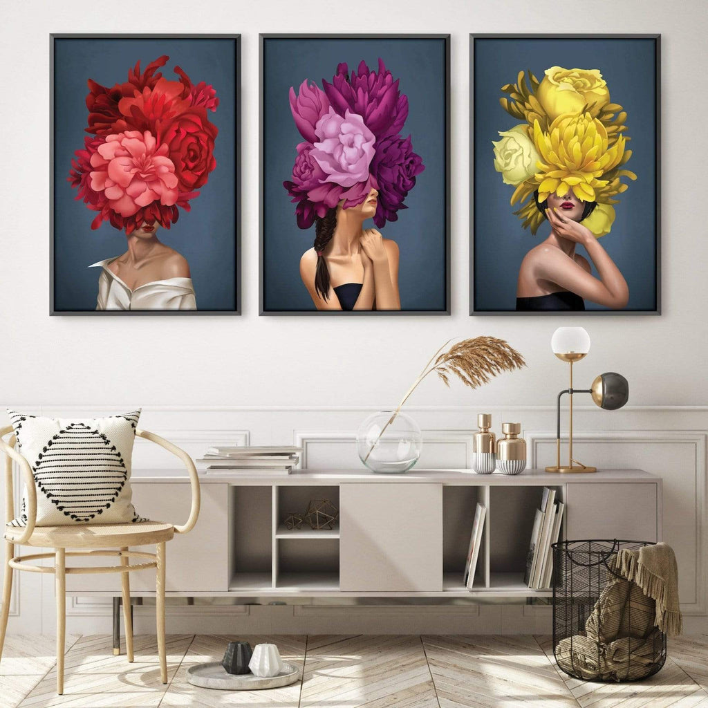 Bouquet Woman Canvas – ClockCanvas