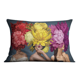 Bouquet Woman Cushion Cushion 48 x 33cm Clock Canvas