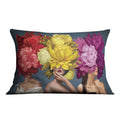 Bouquet Woman Cushion Cushion Cushion Landscape Clock Canvas