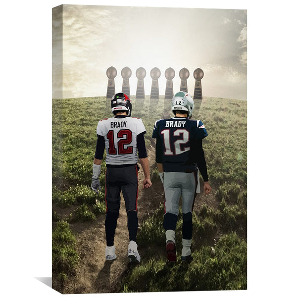 Tom Brady Tampa Poster or Canvas (Poster, 40x60)