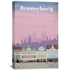 Braunschweig Canvas - Studio 324 Art 30 x 45cm / Unframed Canvas Print Clock Canvas