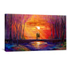 Bridge Light and Love Canvas Art Clock Canvas