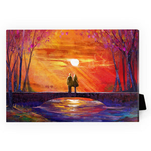 Bridge Light and Love Desktop Canvas Desktop Canvas 18 x 13cm Clock Canvas
