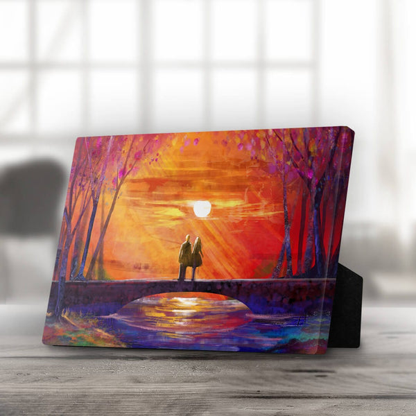 Bridge Light and Love Desktop Canvas Desktop Canvas Clock Canvas