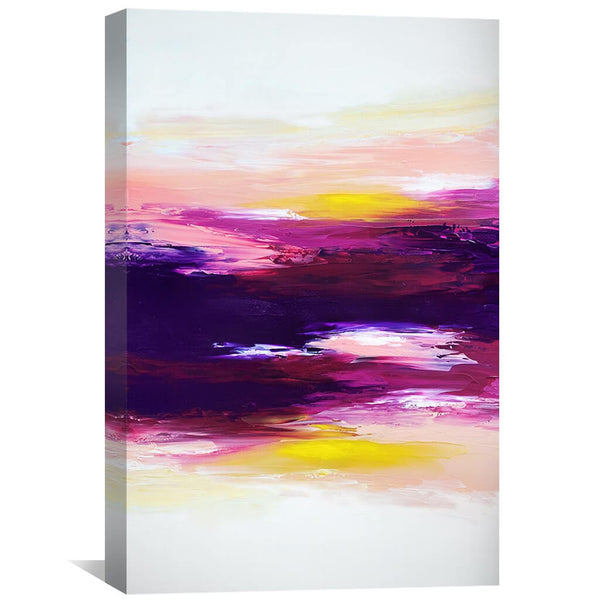Bright Sunset Canvas Art 30 x 45cm / Unframed Canvas Print Clock Canvas