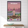 Brisbane Canvas - Studio 324 Art Clock Canvas