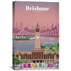 Brisbane Canvas - Studio 324 Art Clock Canvas