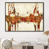Bronze Expressionism Canvas Art Clock Canvas