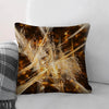 Bronze Tone Divide Cushion Cushion Cushion Square Clock Canvas