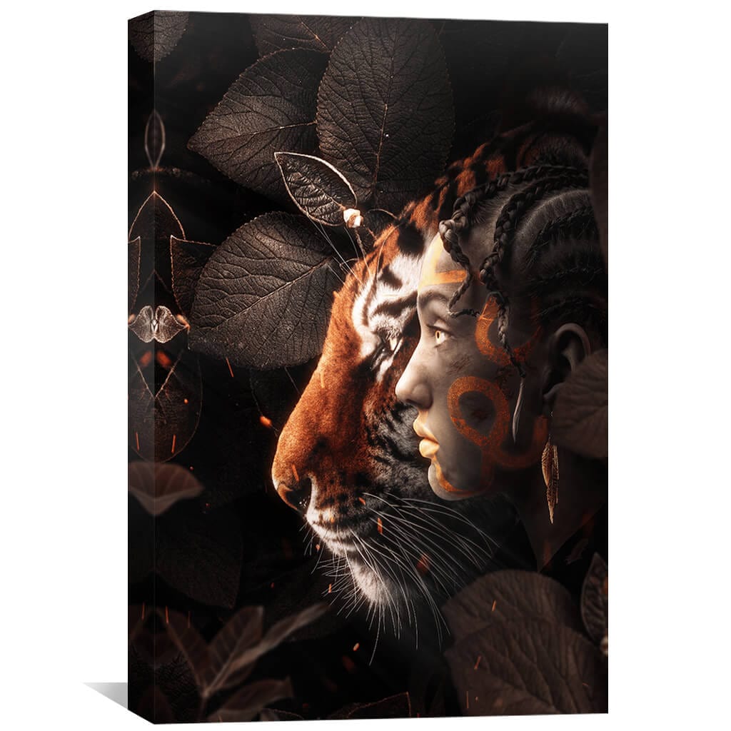 Brother and Sister Canvas Art 30 x 45cm / Unframed Canvas Print Clock Canvas