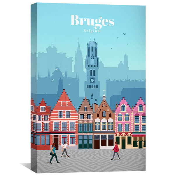 Bruges Canvas - Studio 324 Art Clock Canvas