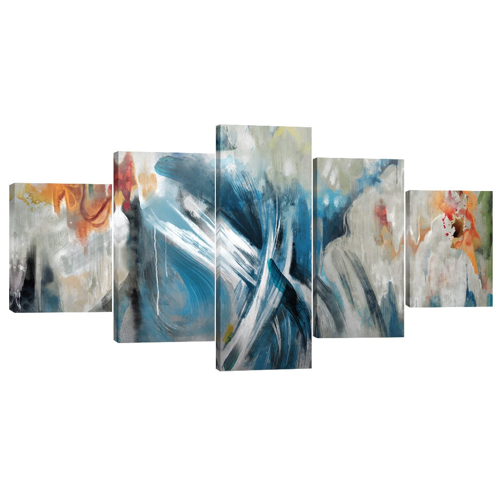 Brush of the Artist Canvas - 5 Panel Art Clock Canvas