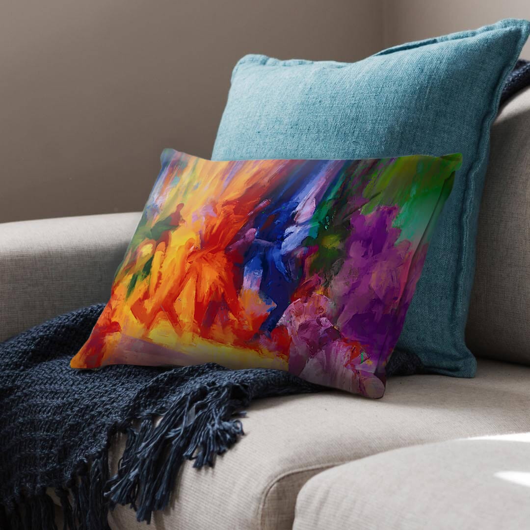 Brushed Collage Cushion Cushion Cushion Landscape Clock Canvas