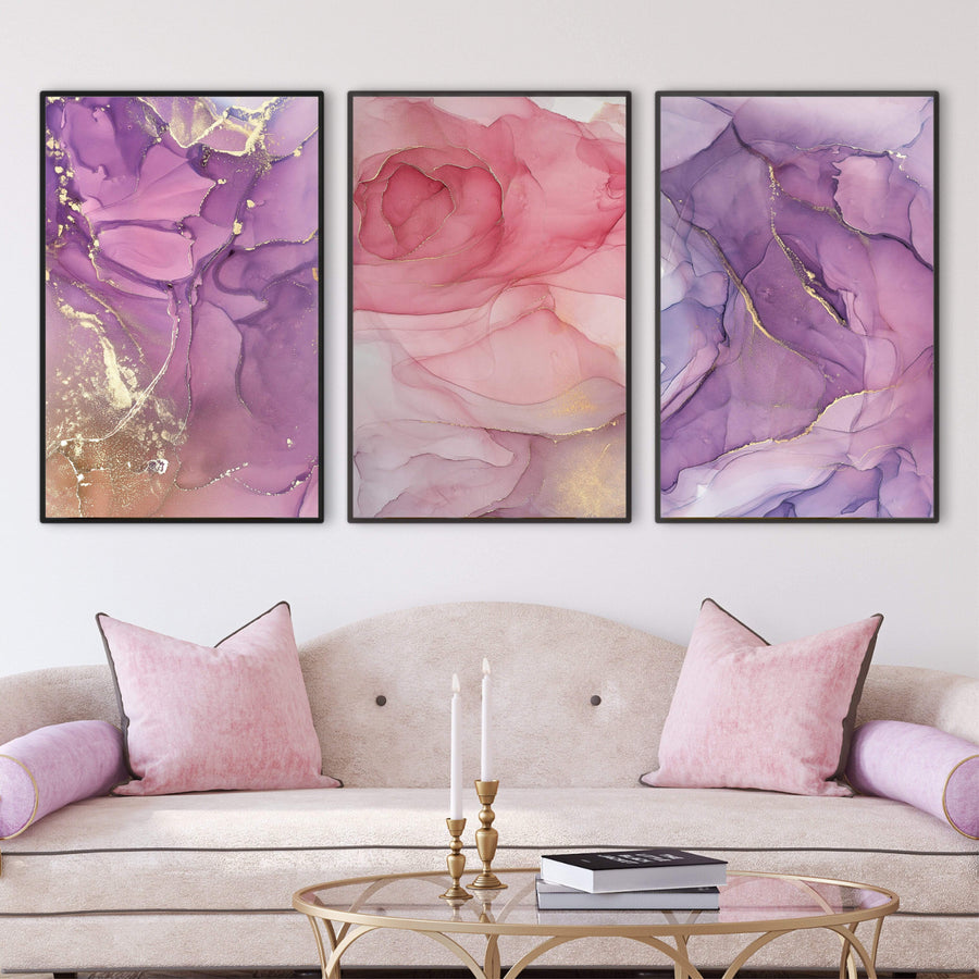 Brushed Petal Canvas Art Clock Canvas