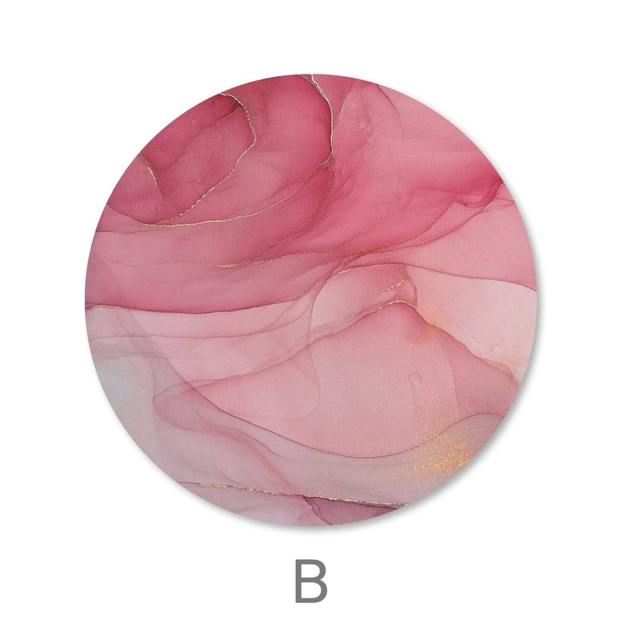 Brushed Petal - Circle Canvas Art Clock Canvas