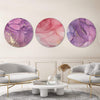 Brushed Petal Canvas - Circle Art Clock Canvas