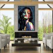 Brushwork Woman Canvas – ClockCanvas