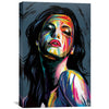Brushwork Woman Canvas Art Clock Canvas