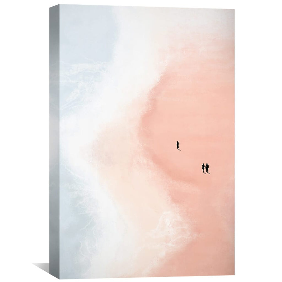 Bubble Gum Beach Canvas Art 30 x 45cm / Unframed Canvas Print Clock Canvas