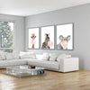 Bubble Gum Zoo Canvas Art Clock Canvas