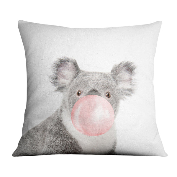 Bubble Gum Zoo Koala Cushion Cushion Cushion Square Clock Canvas