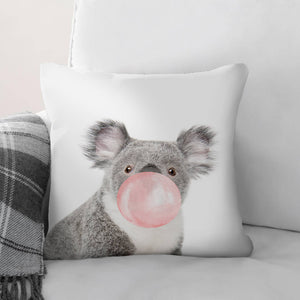 Bubble Gum Zoo Koala Cushion Cushion Cushion Square Clock Canvas