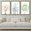 Bubble Trees Canvas Art Clock Canvas
