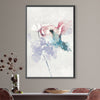 Bunny Flowers Oil Painting Oil 30 x 45cm / Oil Painting Clock Canvas