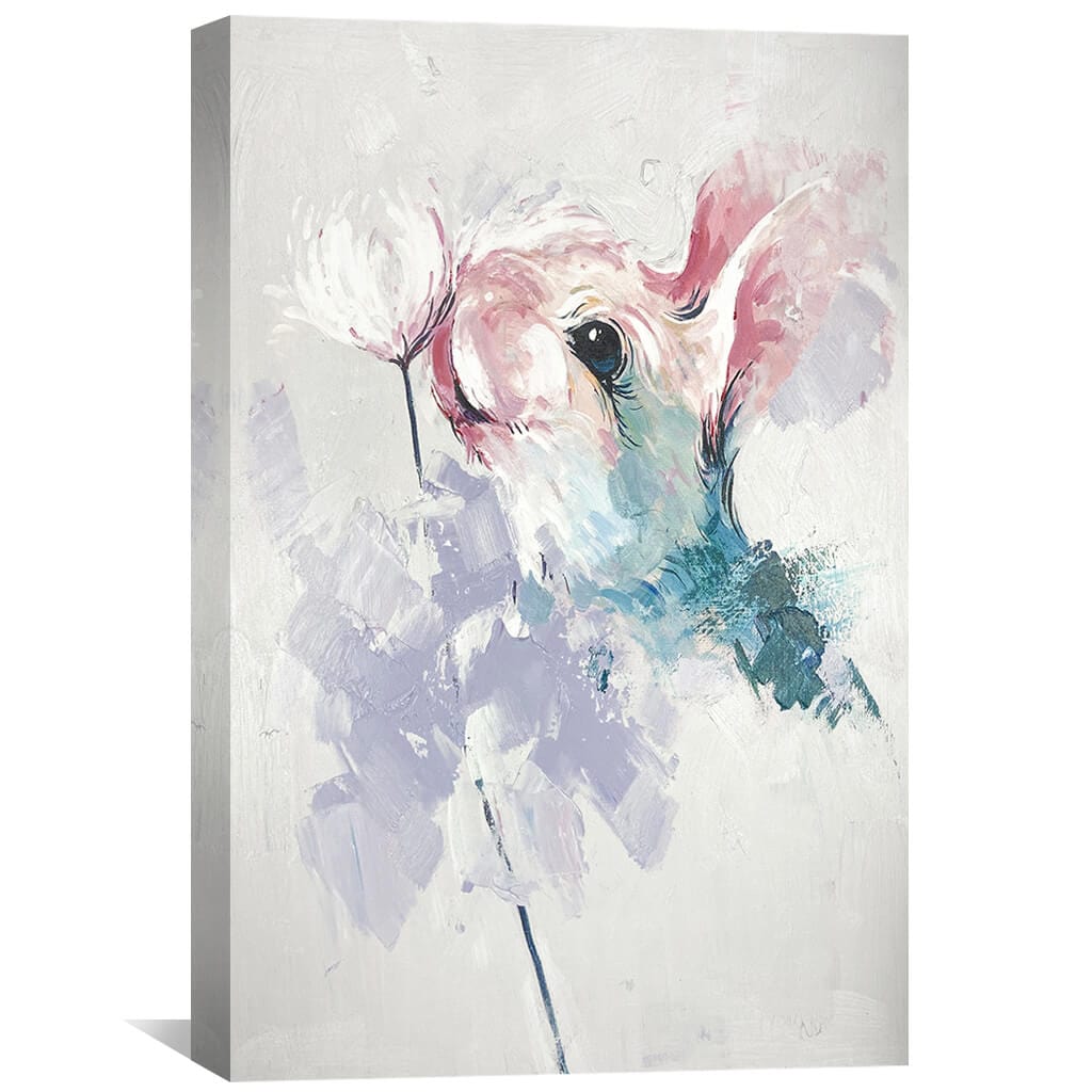 Bunny Flowers Oil Painting product thumbnail