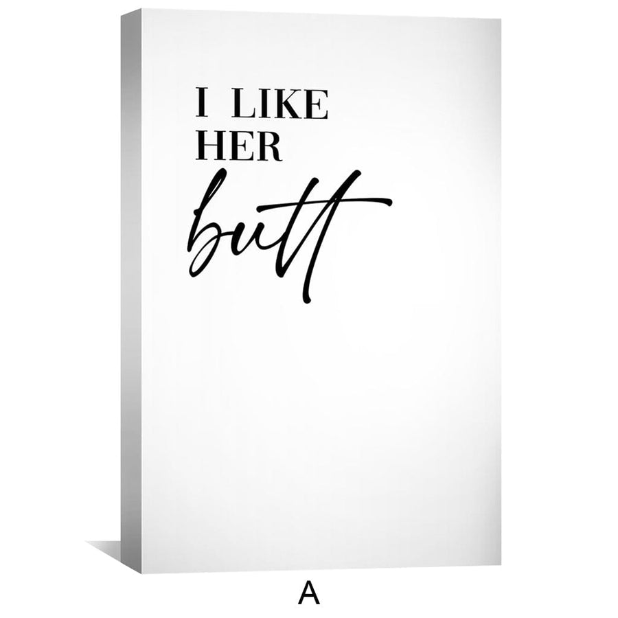 Butt and Beard Canvas Art Clock Canvas