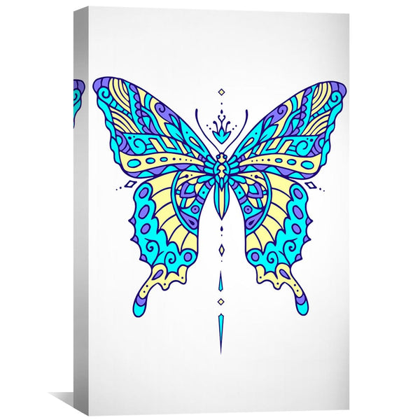 Butterfly 1 Canvas Art Clock Canvas
