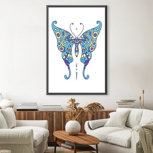 Butterfly 2 Canvas Art 30 x 45cm / Unframed Canvas Print Clock Canvas