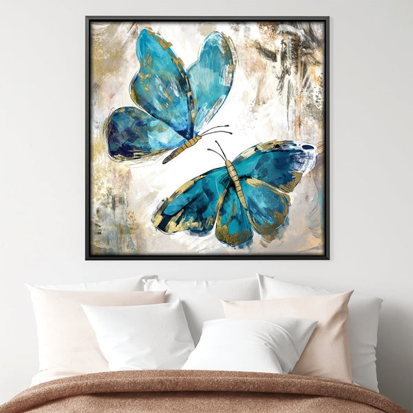 Butterfly Love Canvas Art Clock Canvas