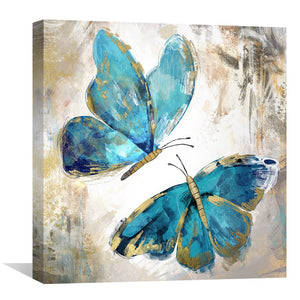 Butterfly Love Canvas Art Clock Canvas