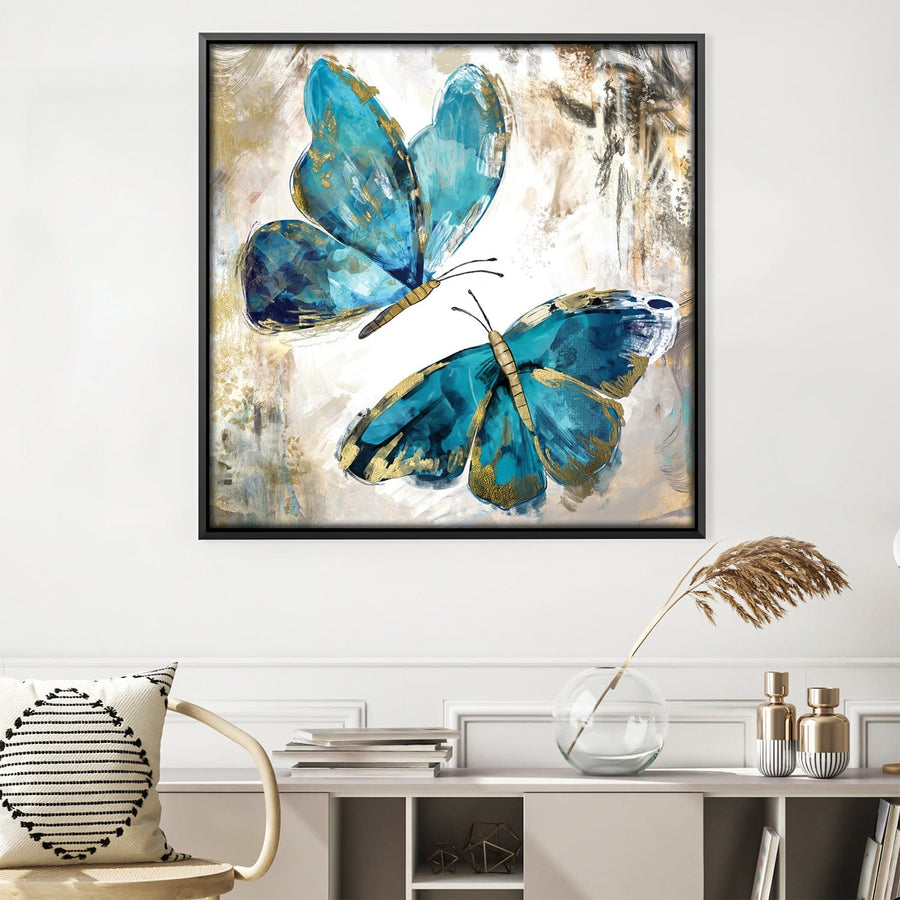 Butterfly Love Canvas Art Clock Canvas