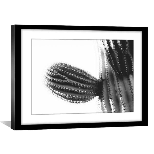 Cactus Plant Print Art 45 x 30cm / Unframed Canvas Print Clock Canvas