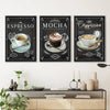 Cafe Canvas Art Clock Canvas
