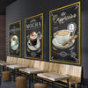 Cafe Canvas Art Clock Canvas