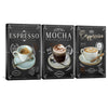 Cafe Canvas Art Clock Canvas