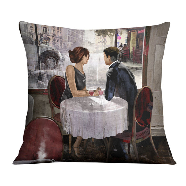 Cafe Love Cushion Cushion 45 x 45cm Clock Canvas